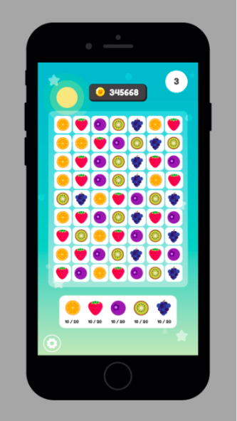 Matching mini-game screen
